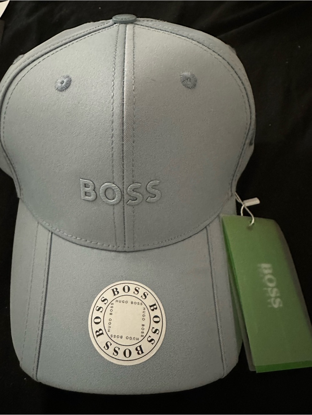 Hugo Boss Gray Embroidered BOSS Baseball Cap